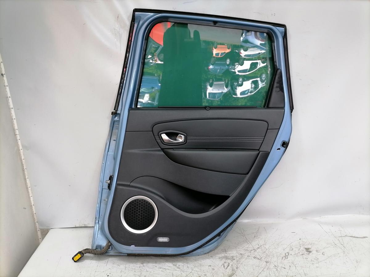 Renault Scenic 3 original T&uuml;r hinten rechts Terpa Hellblaumetallic Rohbau Bj.2011